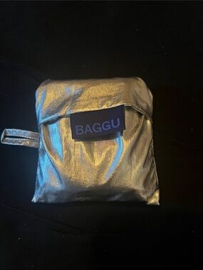 BAGGU Metallic Foldable Tote - Silver